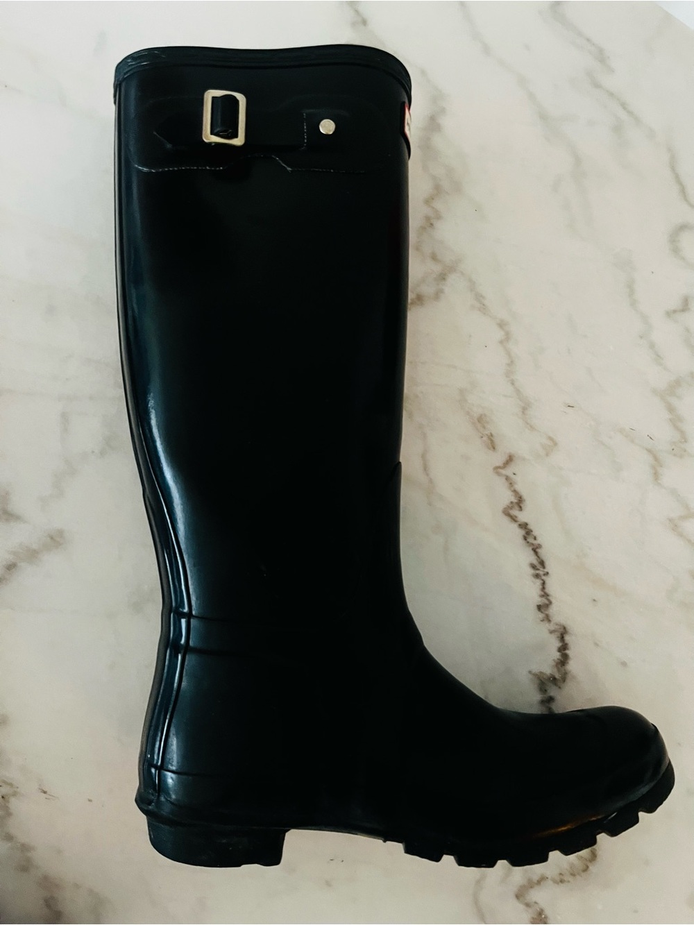 Hunter Original Tall Gloss Rain Boots Black Size UK 5 | EU 38 | US 7 - Picture 7 of 9